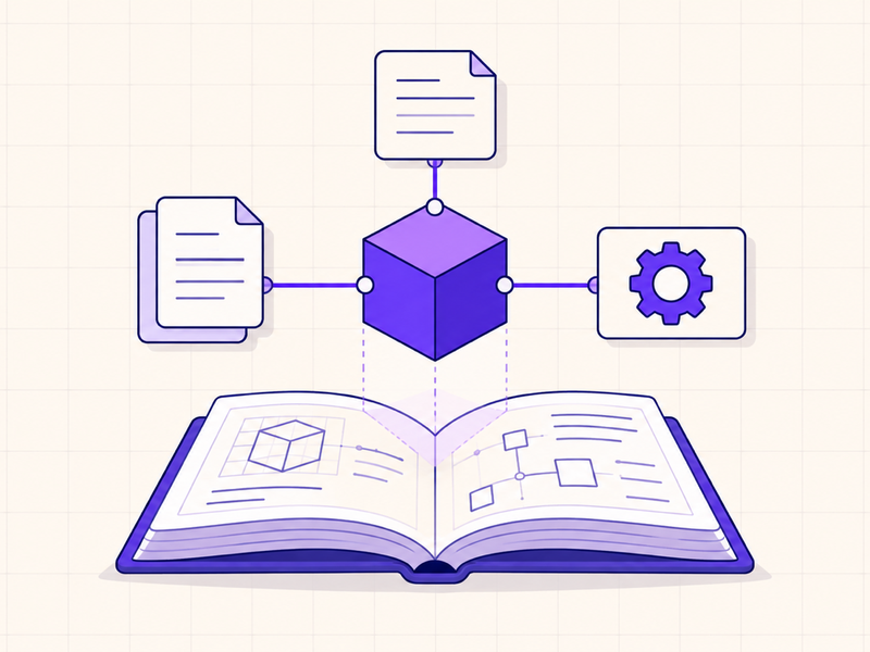 Technical guide connecting an AI model to documents, systems, and architecture
