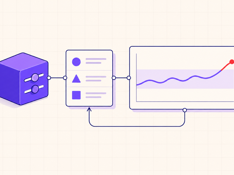 AI system controls connected to evaluation results and a rising drift trend
